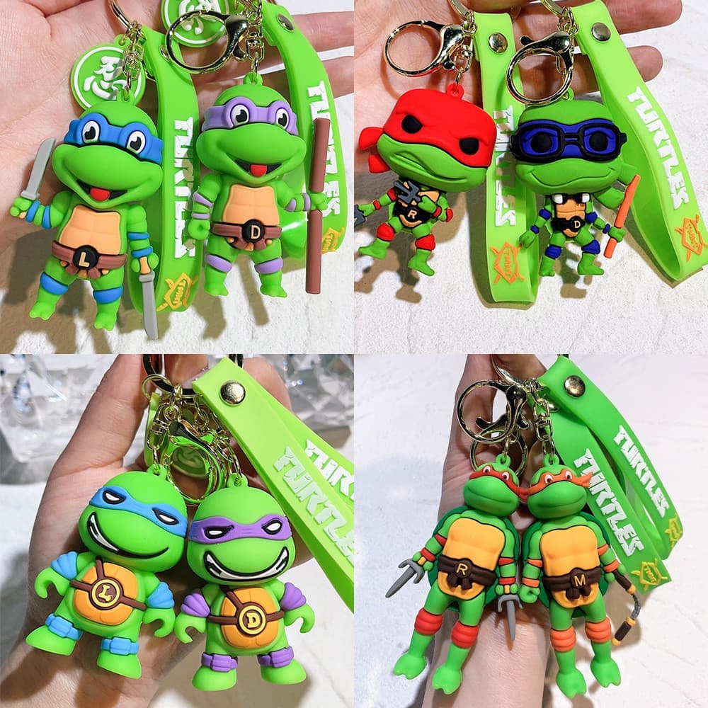 Chaveiro Pikachu Pvc Tartaruga Ninja Teenage Mutante TMNT