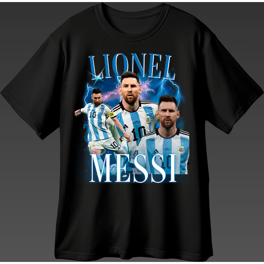 Camisa Lionel Messi Argentina 100% Algodão Casual Confortável Envio Rápido