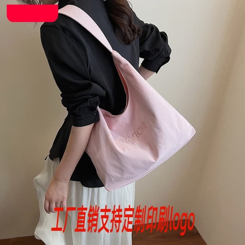 Bolsa Tote estudante portátil simples textura Casual nova Universal bolsa feminina bolsa de ombro grande capacidade Comm