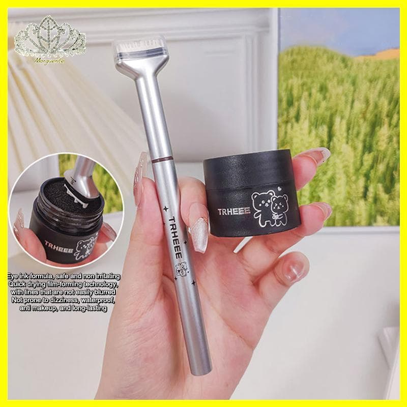 Margu Dezone Caneta Para Carimbo De Cílios Inferiores , À Prova D'água De Suor , Cosméticos , Aparência Natural , 3 Em 1