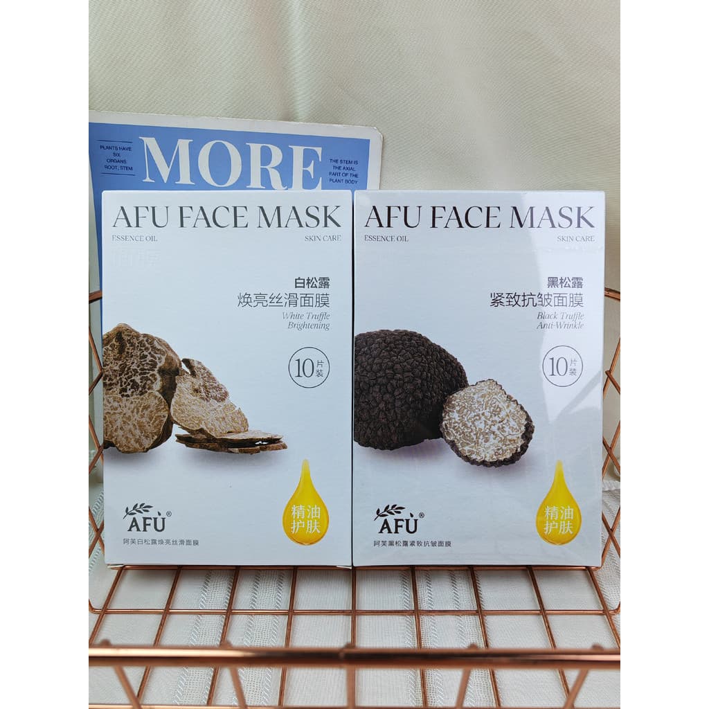 Afu Pure Skin Care Trufa Branca Brilho de Água Máscara Rejuvenescedora Hidratante Trufa Negra Hidratante Plump Transpare
