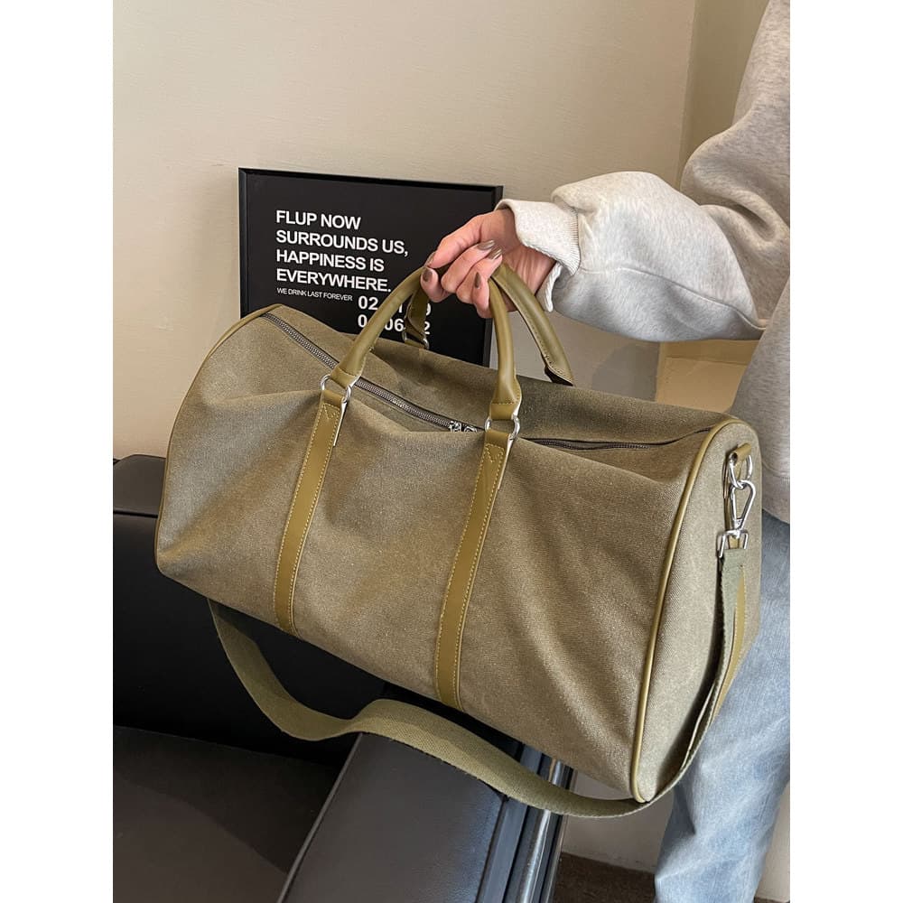 T bolsa de lona texturizada bolsa de viagem de curta distância bolsa de grande capacidade bolsa de armazenamento de danç