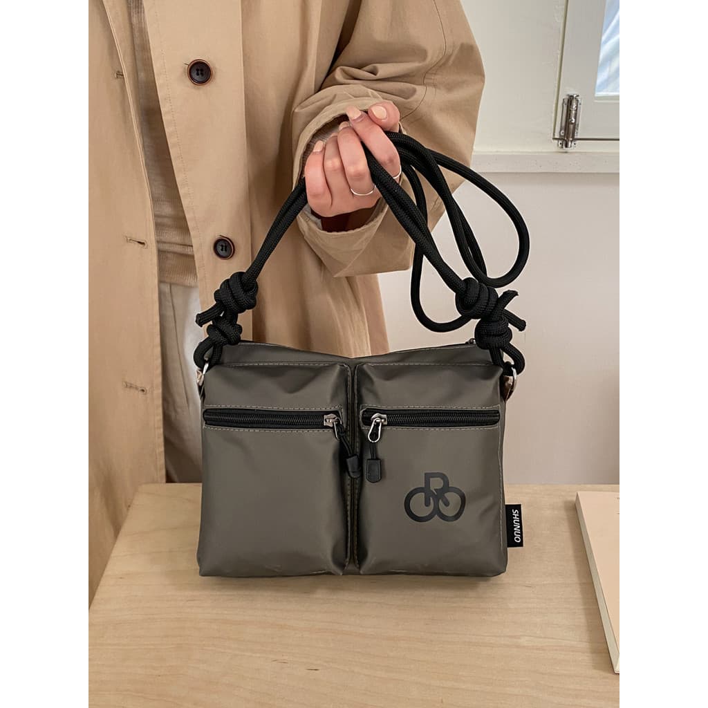Street Wear filme de couro saco à prova dwaterproof água 2026 novo estilo elegante All-Match um ombro saco do telefone m