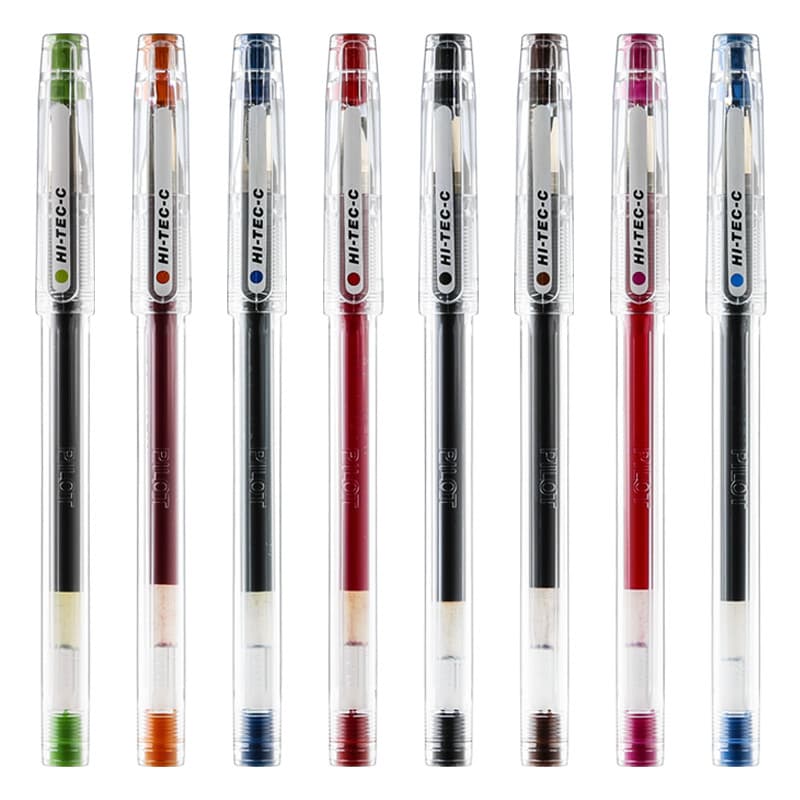 Japão Japão Japão PILOT PILOT hi-tec-c Caneta de Gel Tubo de agulha pequeno Bola de aço fina Caneta financeira Caneta de