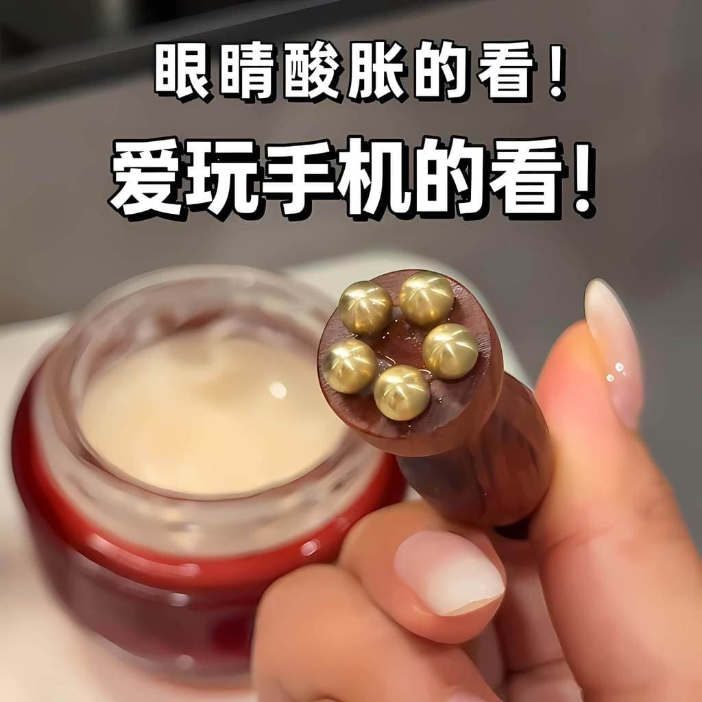 Use fadiga ocular!Pequeno Lotus Pom Massageador Facial Beleza Facial Olho Tendão Vara Acupuntura Cuidados Com A Pele