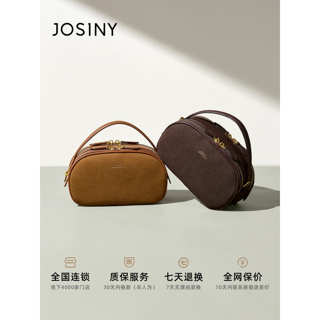 Zhuosini bolsa feminina 2026 novo estilo bolsa cilíndrica elegante All-Match bolsa mensageiro de um ombro T