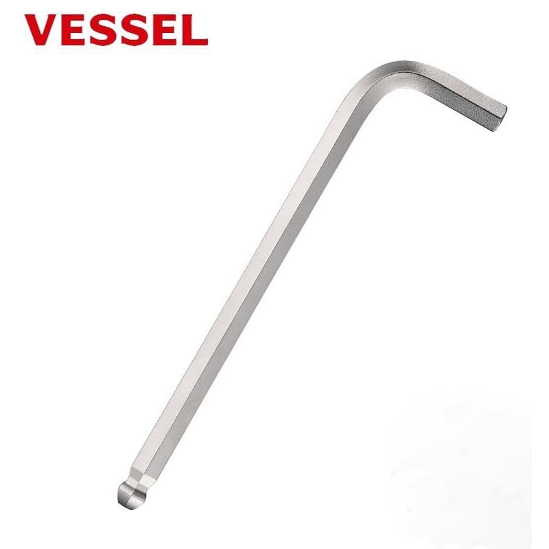 Chave hexagonal interna Weiwei japonesa, cabeça esférica métrica estendida em forma de L Allen 1.5 2 2.5 3 4 5 6 8mm