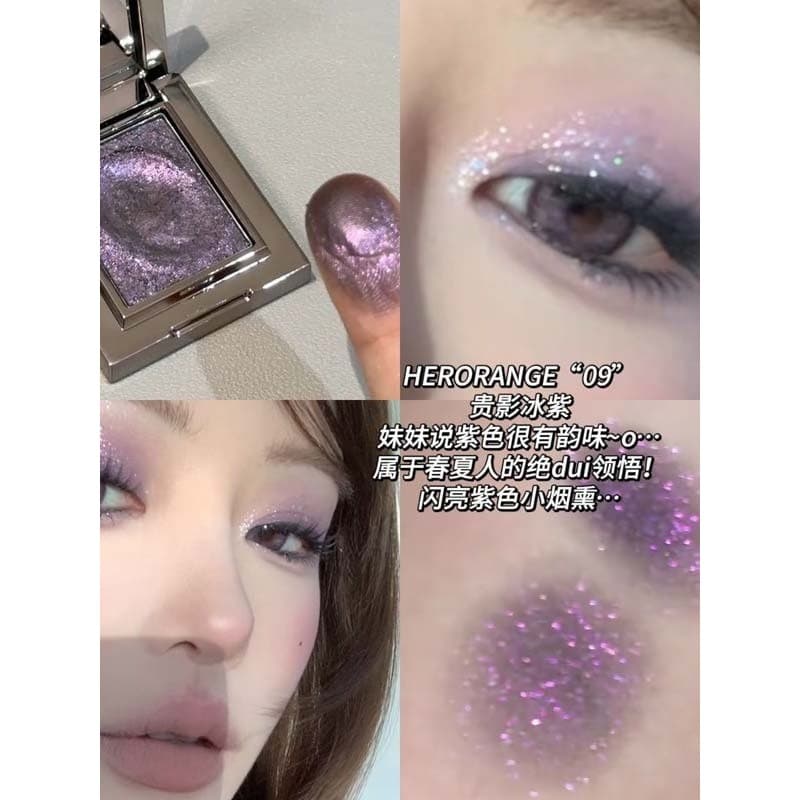 Luz de luxo caro sombra única sombra perolada estroboscópio camaleão diamante iluminando purê batata paleta sombra HEROR