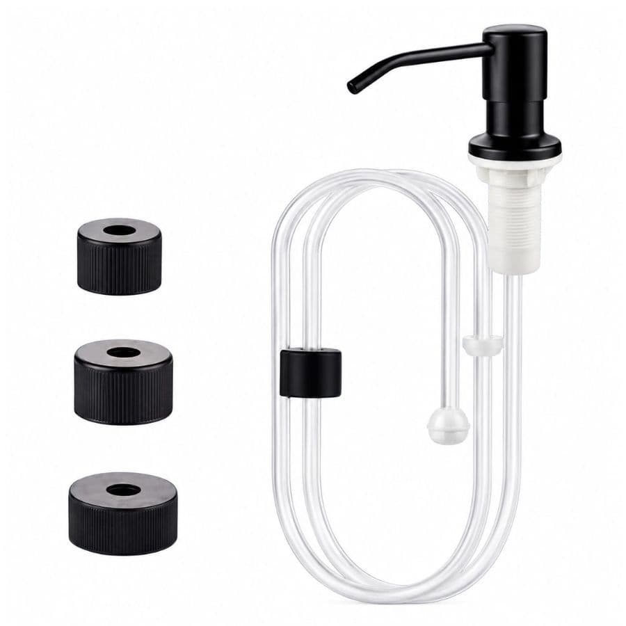 DISPENSER EMBUTIR COM MANGUEIRA FLEXIVEL GALAO DOSADOR PRETO