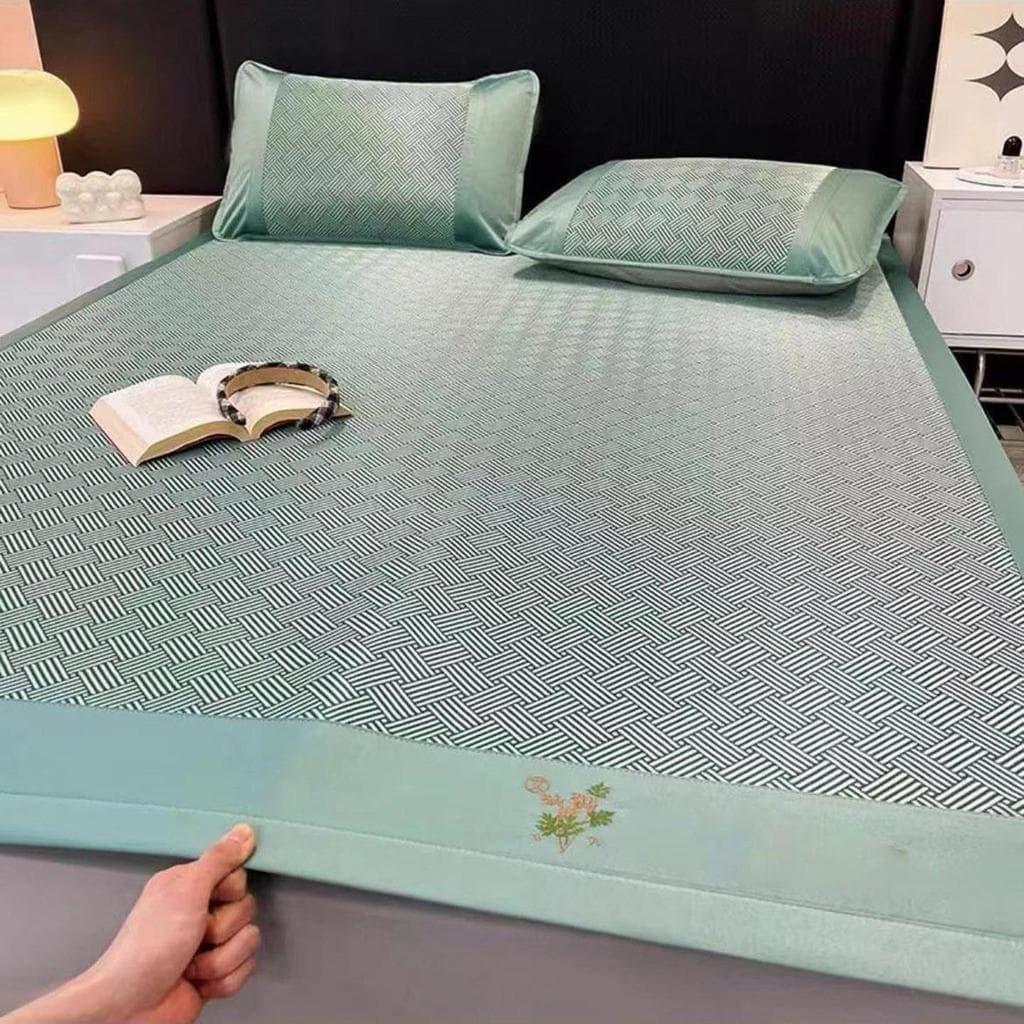 Ro Rongkun Ice Silk Soft Cool Mat Verão Absinto Repelente de Mosquitos Tapete Doméstico Lavável à Máquina Tapete de Ar C