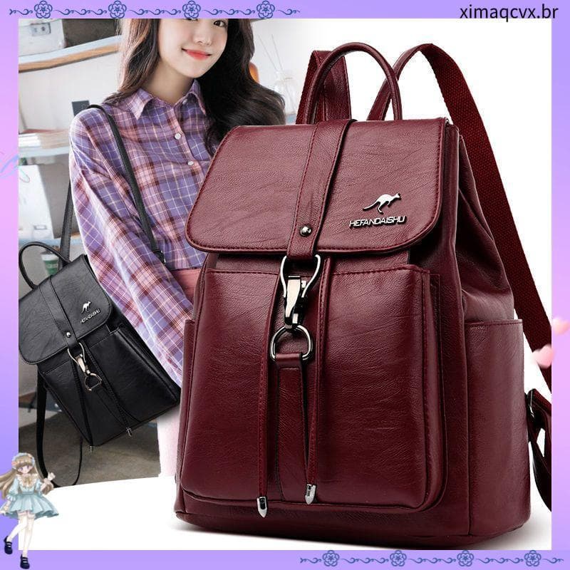 Genuíno couro genuíno mochila feminina 2026 novo estilo moda Casual mochila senhoras saco de viagem grande capacidade co