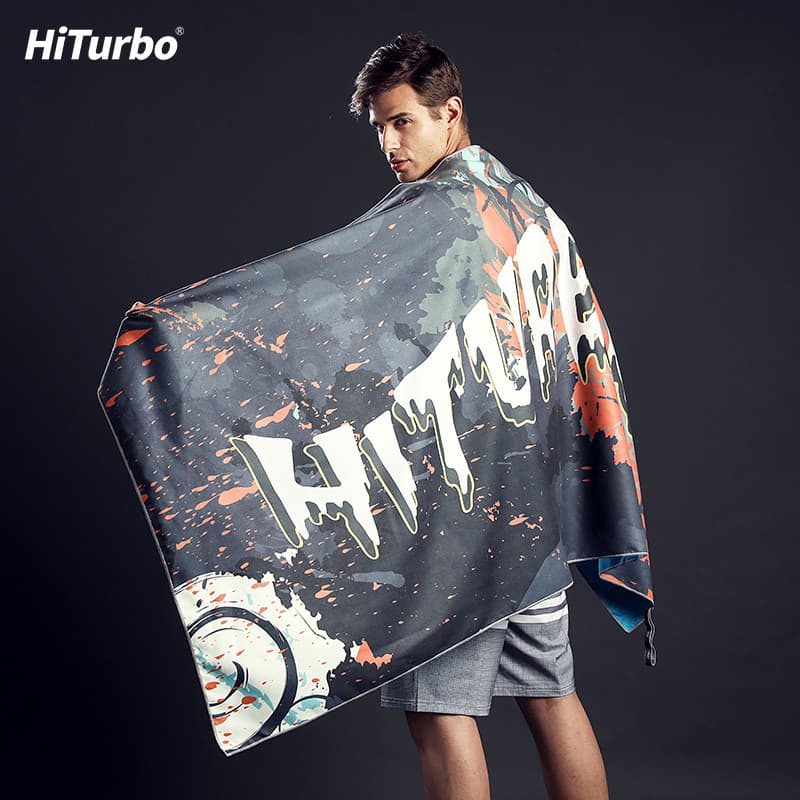 HiTurbo toalha de banho de natação xale de secagem rápida toalha grande absorver água de secagem rápida das mulheres dos