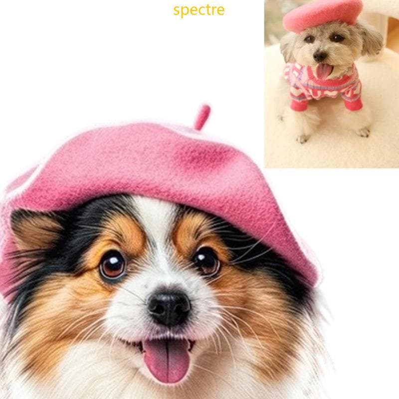 Gorro de Lã para Animais de Estimação com Design Quente e Confortável para Cães e Gatos, Ideal para Outono e Inverno. FQ
