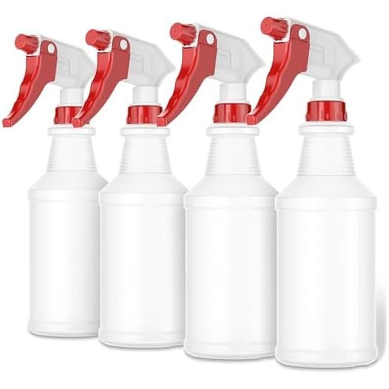 Frascos De Spray LiBa (4 Unidades , 16 Onças) , Vazios Recarregáveis Para Soluções De Limpeza , De Cabelo , Rega De Plan