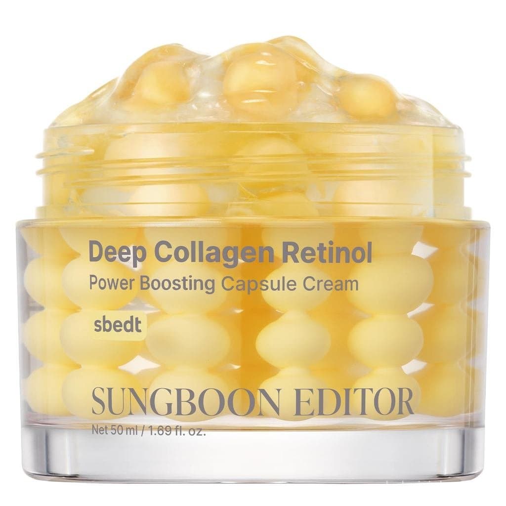 SUNGBOON EDITOR Creme em Cápsulas de Colágeno Profundo e Retinol |   Para linhas finas e pele seca |   Espículas Brancas