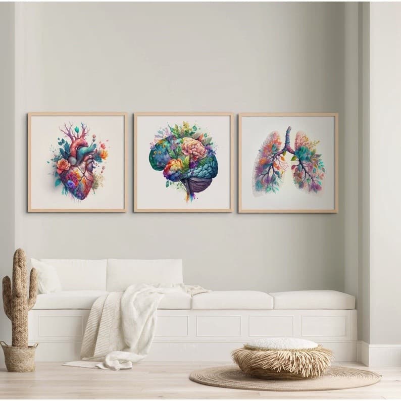Quadro Decorativo Anatomia Humana, decoração casa Quadro Decorativo Medicina, corpo humano