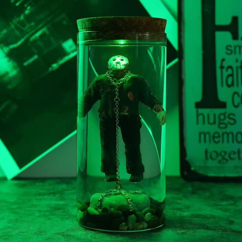Ornamentos de Filmes de Terror. Lâmpada de Terror Moderna e Elegante. Decorações Únicas com Tema de Terror. Decoração Vi