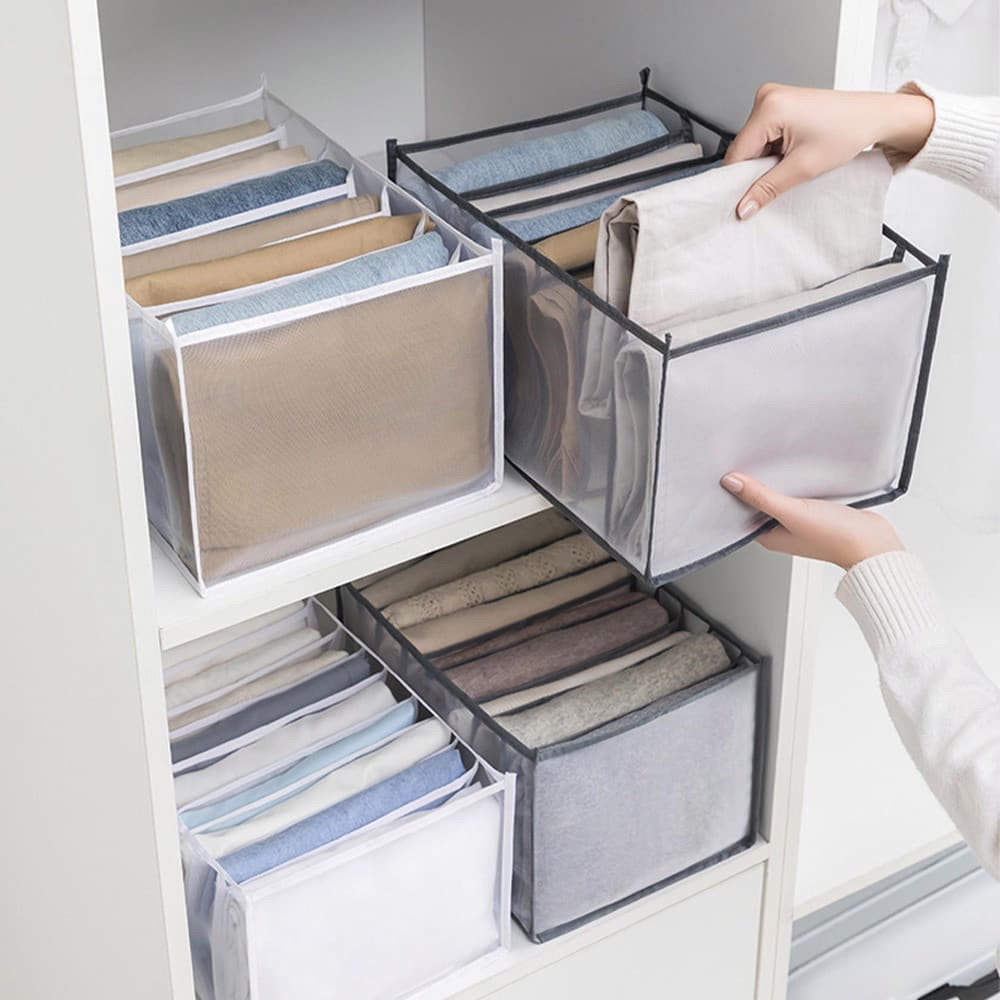[3PCS/SET] Organizador de tamanho de gaveta com 6/7/11 compartimentos para armários e cômodas