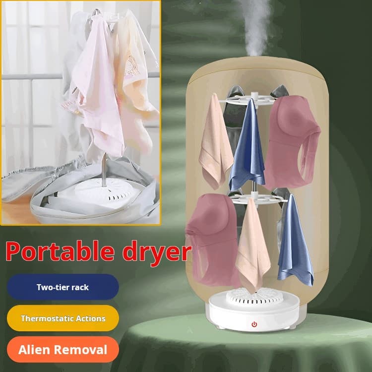 【Prático para Dormitórios】 Mini Clothes Dryer for Home and Dorm Use Secador de Roupas/Compacto/Dobrável
