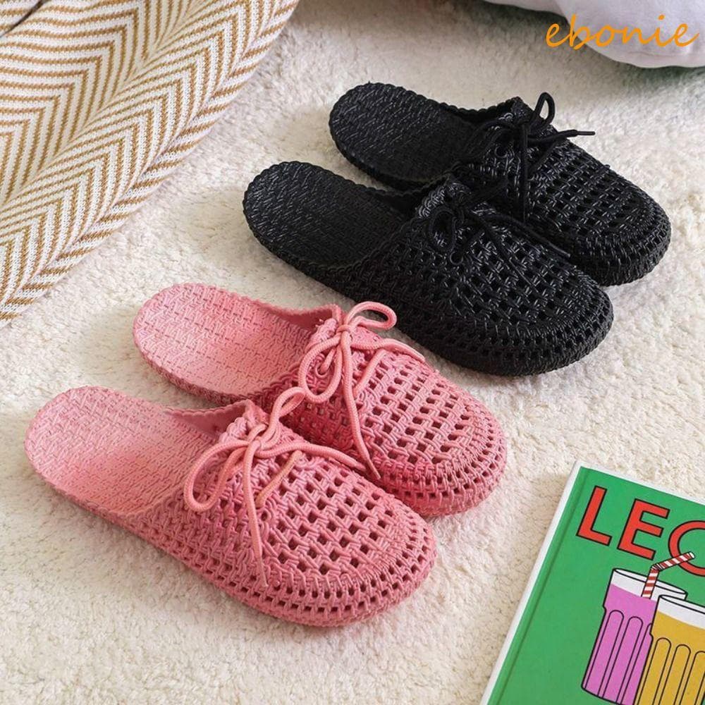 EBONIE Sapatos Femininos Com Buracos , Chinelos De Praia Vazados E Legais , Sandálias Casuais Antiderrapantes