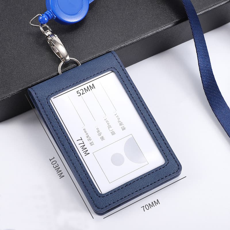 Porta-crachá de funcionário, cordão para crachá de trabalho, porta-crachá de identificação de fábrica, cartão de refeiçã