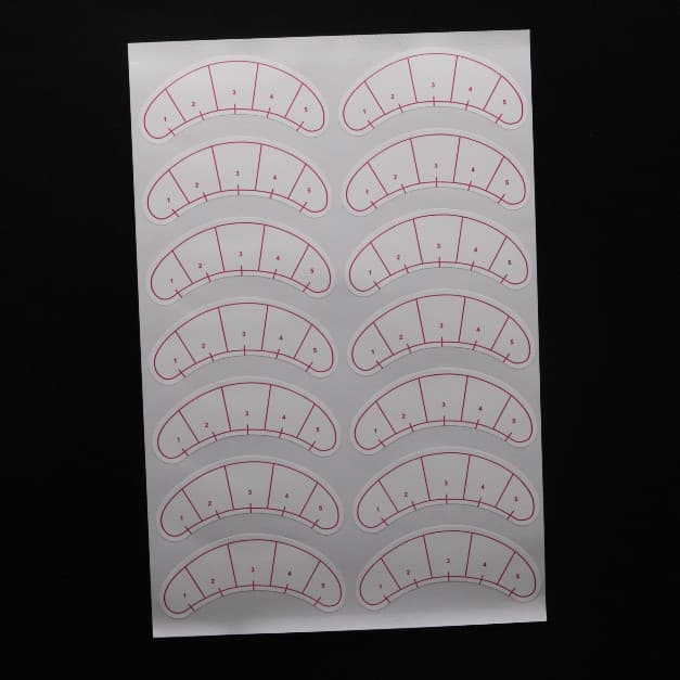 Kit 160 Pads Adesivo De Pálpebras Com Medidas Para Alongamento De Cílios E Treino