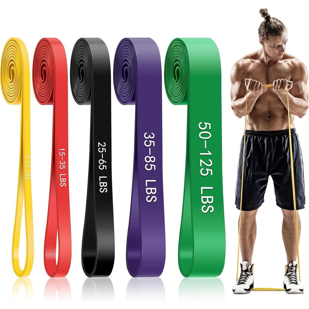 Faixas de Assistência para Flexões, Faixas de Resistência de 5 Níveis para Exercícios, Faixas para Flexões para Homens e