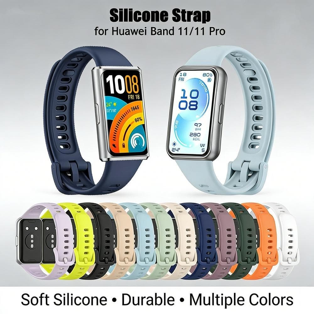 Pulseira De Silicone Para Huawei Band 11/11 Pro NFC Soft Banda De Relógio De Substituição Confortável
