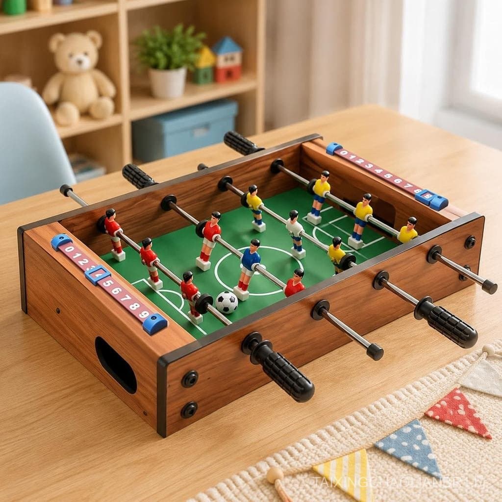 Mesa de Futebol de Mesa Saycker, Mini Mesa de Futebol de Madeira com Bolas de Futebol, Acessórios de Jogo para Adultos,