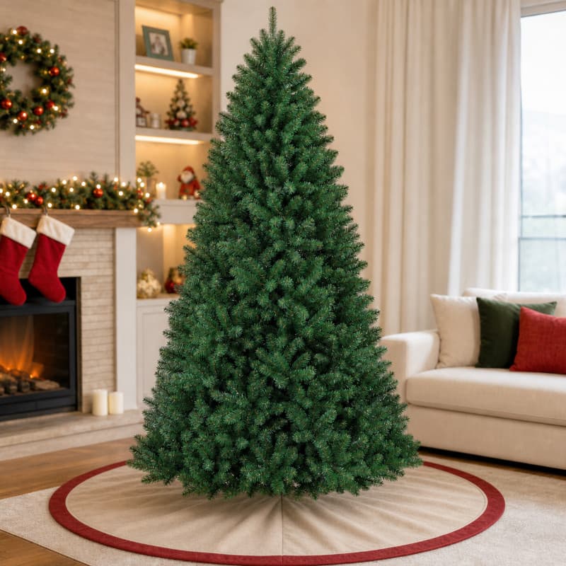 Árvore de Natal Multitamanho 1,5/1,8/2,1/2,4/3m Ideal para Decoração de Sala e Hall