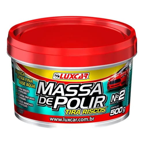 Massa De Polir Luxcar Tira Riscos Recupera Pintura Queimada Todas Cores