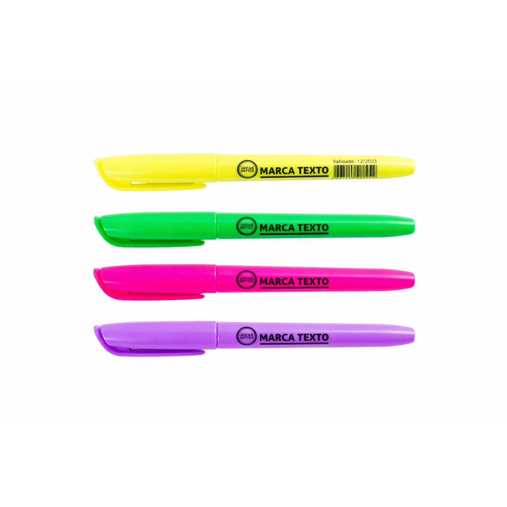 Kits Canetas Marca Texto Cores Diversas Jocar Office