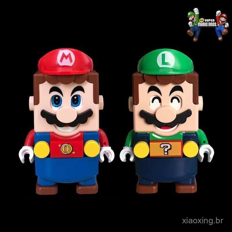 Lego Mario Mario Luigi Mini Personagem Brinquedo de Blocos de Montar para Crianças Presente WRHL
