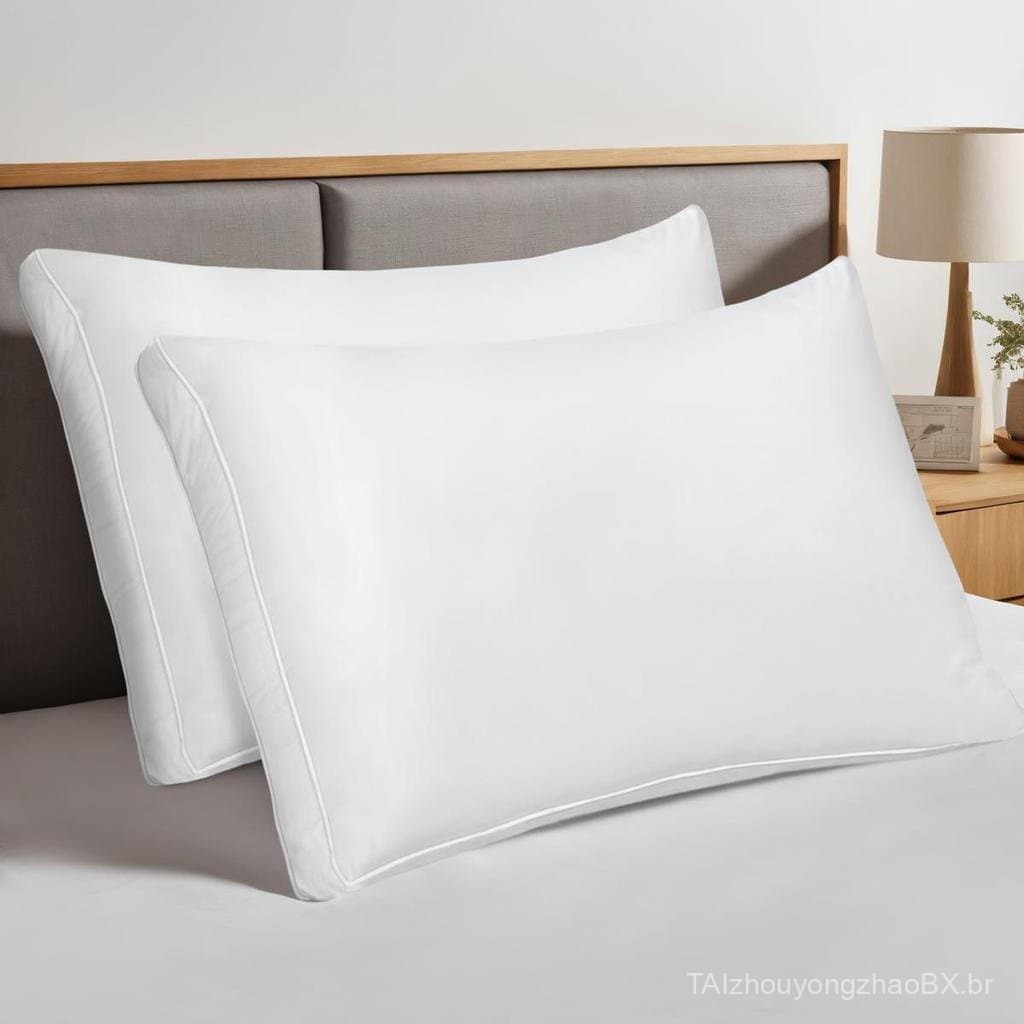 Conjunto de 2 peças de travesseiros de qualidade de hotel Utopia com fronhas, adequados para dormir de costas, de bruços