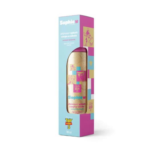 Shimmer Splash Corpo e Cabelo Sophie Toy Story 5 110ml (Amizade Iluminada/Brilho Intergaláctico/Chapéu Cintilante)