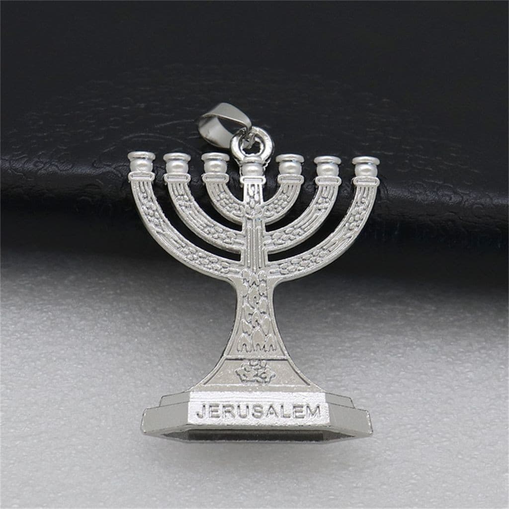 Chaveiro Menorá Judaica-12 Tribos De Israel 7 Ramos Castiçal Jerusalém