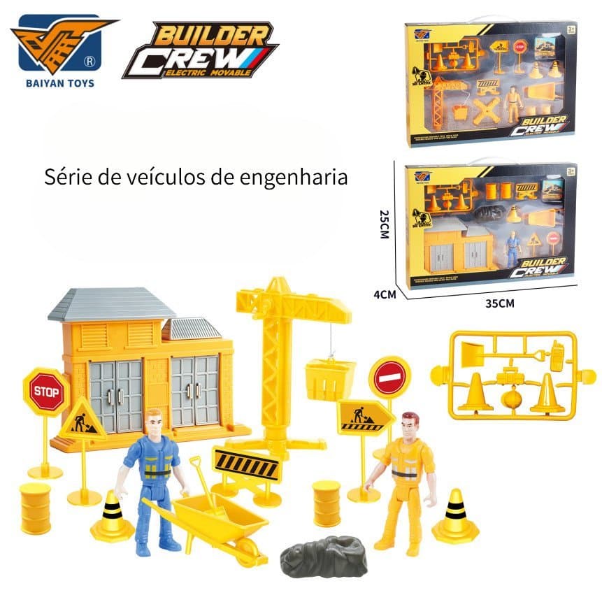 Conjunto De Brinquedos " Construction World " : Cenas De Construção Simuladas , Comece Uma Jornada Divertida ZPSC