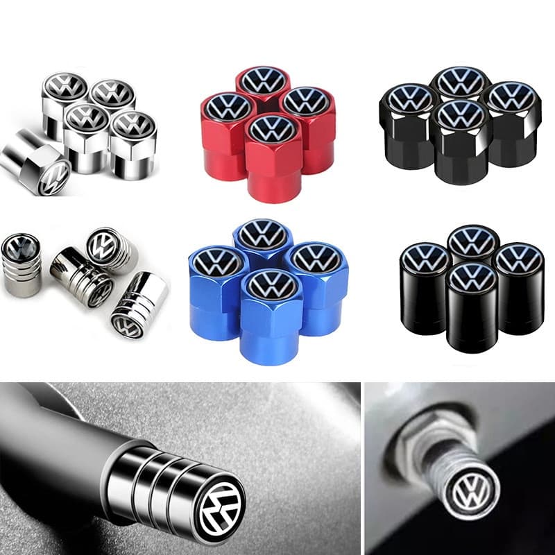 UIKB 4 Peças de Tampas Automáticas para Válvulas de Pneus para Volkswagen Polo Fox Up Golf Gol Viagem Beetle T2 Santana