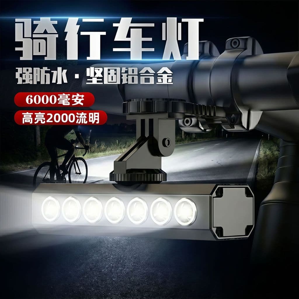Lanterna farol de bicicleta luz forte noite equitação crianças equipamentos ciclismo recarregável noite lanterna Mountai