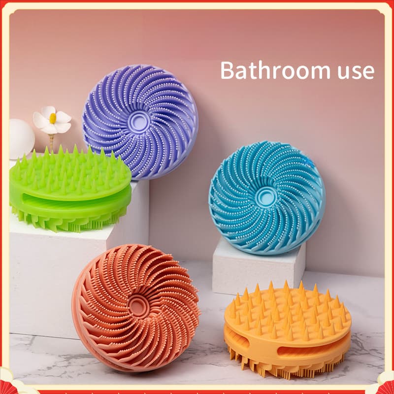 Escova de banho de limpeza de silicone dupla face multifuncional ferramenta útil de banho de silicone escova de massagem