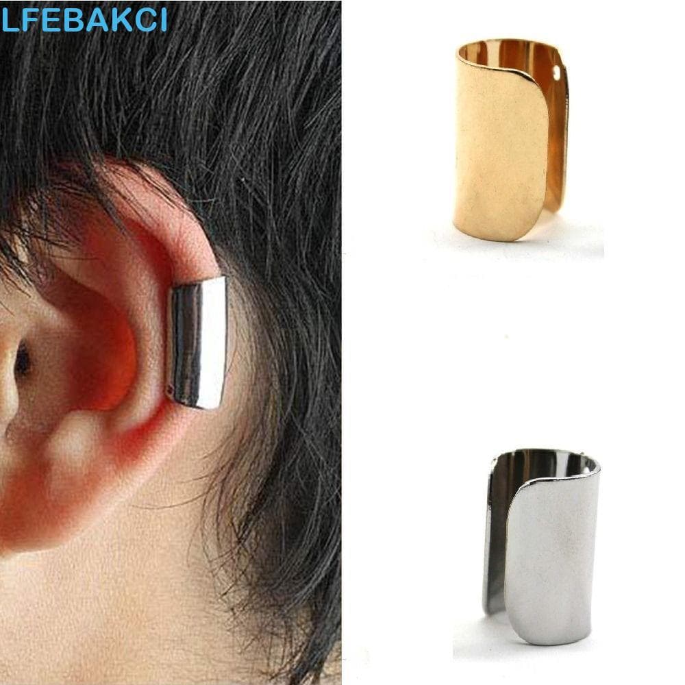 Brinco De Clipe De Tubo Longo LFEBAKCI , Osso De Orelha Tragus Helix Sem Piercing , Punho Falso De Cobre