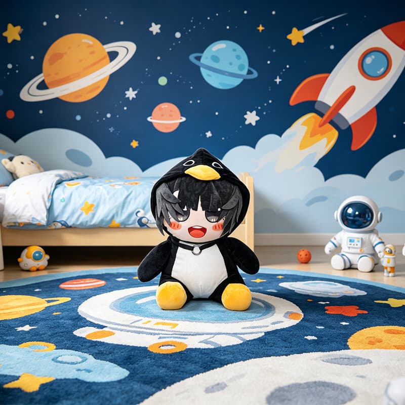Brinquedo de Pelúcia MIA9 Boneco Gugu Gaga 28 cm Pinguim Gerente W6HJ