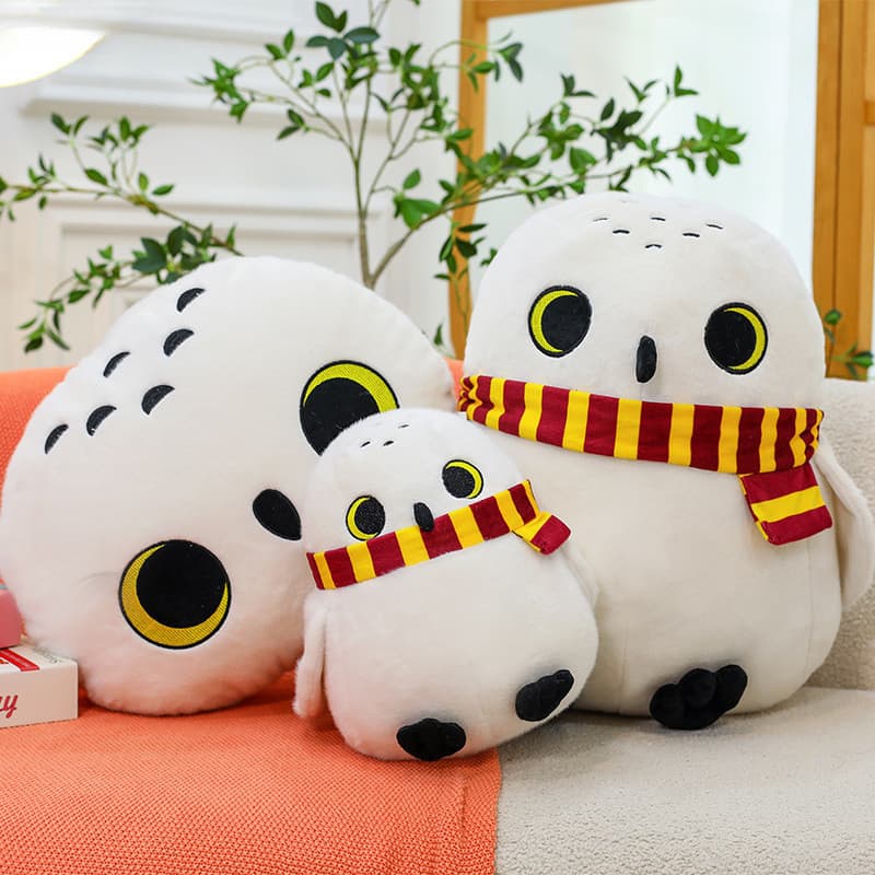 Brinquedo de Pelúcia Hedwig do Harry Potter de 45cm, Boneca Macia para Decoração de Quarto, Presente de Aniversário