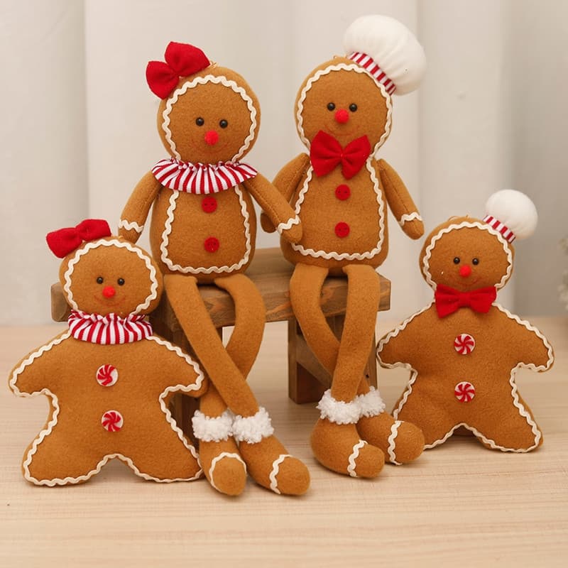 Pão De Gengibre De Natal Homem Atmosfera Decorações Festival Boneca De Presentes