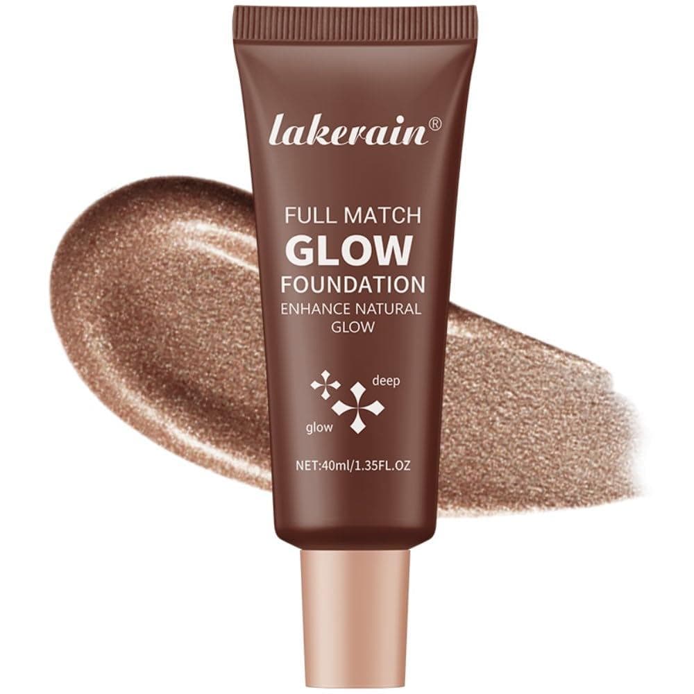 Loção Iluminadora Natural Glow - Iluminador de Maquiagem Hidratante Multifuncional (Escuro, 04)