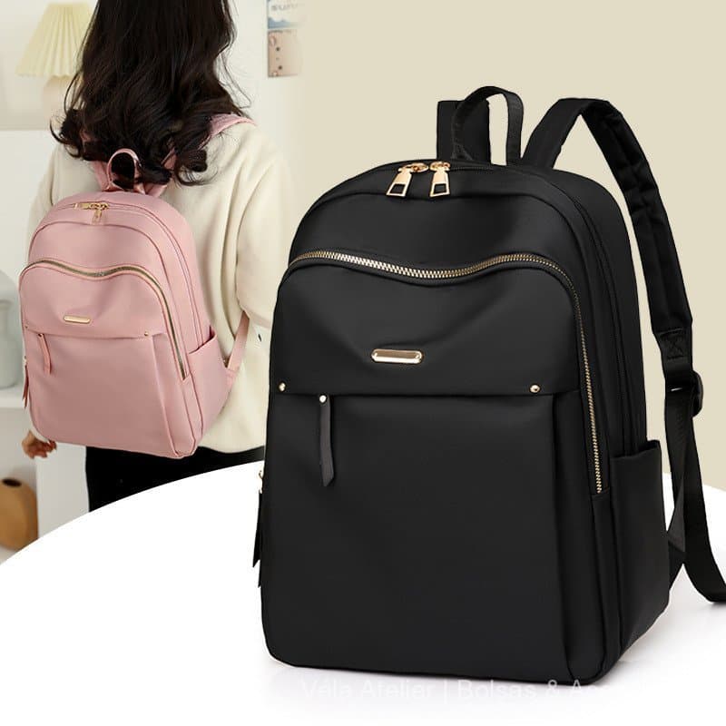 Bolsa de Viagem de Tecido Oxford Espaçosa Leve para Viagem Curta e Academia Estilo Escolar