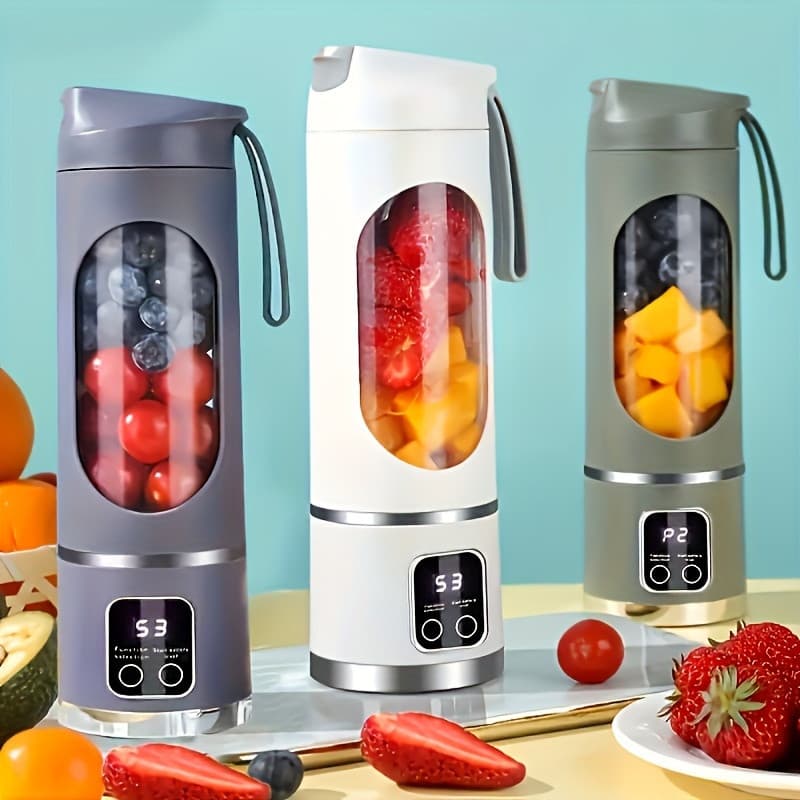 [Liquidificador Portátil] Liquidificador e Espremedor Portátil Recarregável |   Fácil de Limpar, Capacidade de 10,14oz a