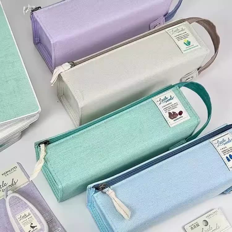 Novo produto KOKUYO Muye Dreamland Estojo para lápis de grande capacidade Bolsa de armazenamento expansível Folio Tamanh
