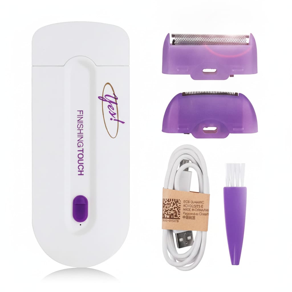 Depilador Elétrico Portátil Bivolt Original - Removedor de Pelos Indolor para Rosto e Corpo Fem