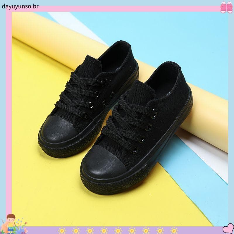 Crianças sapatos de lona pai-filho sapatos meninos meninas baixo-topo bebê branco crianças sapatos de pano rendas tênis